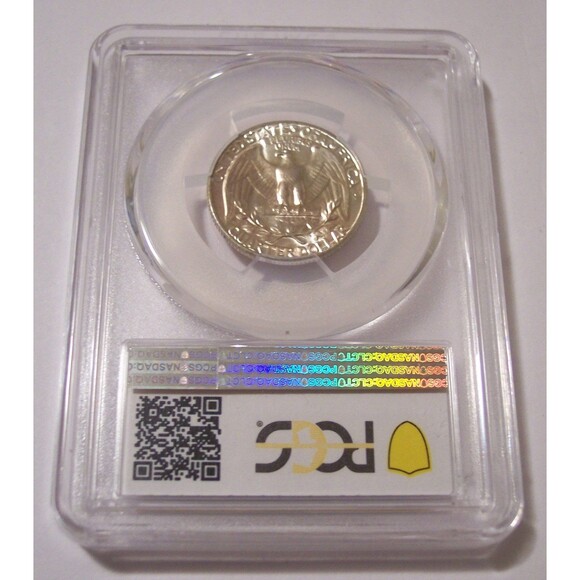 1960 Washington Quarter MS64 PCGS Toning - Picture 2 of 2
